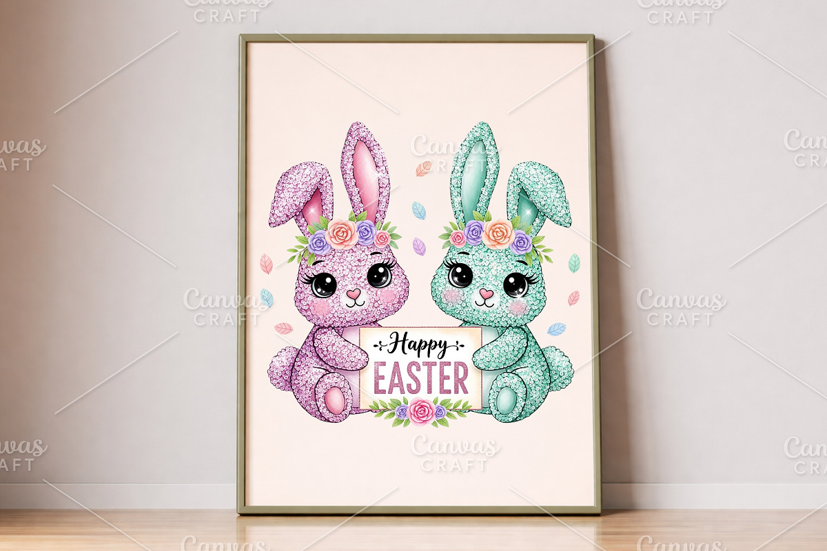 Cute Easter Bunny PNG, an Illustration by Canvas Craft (Photo 5 of 6)