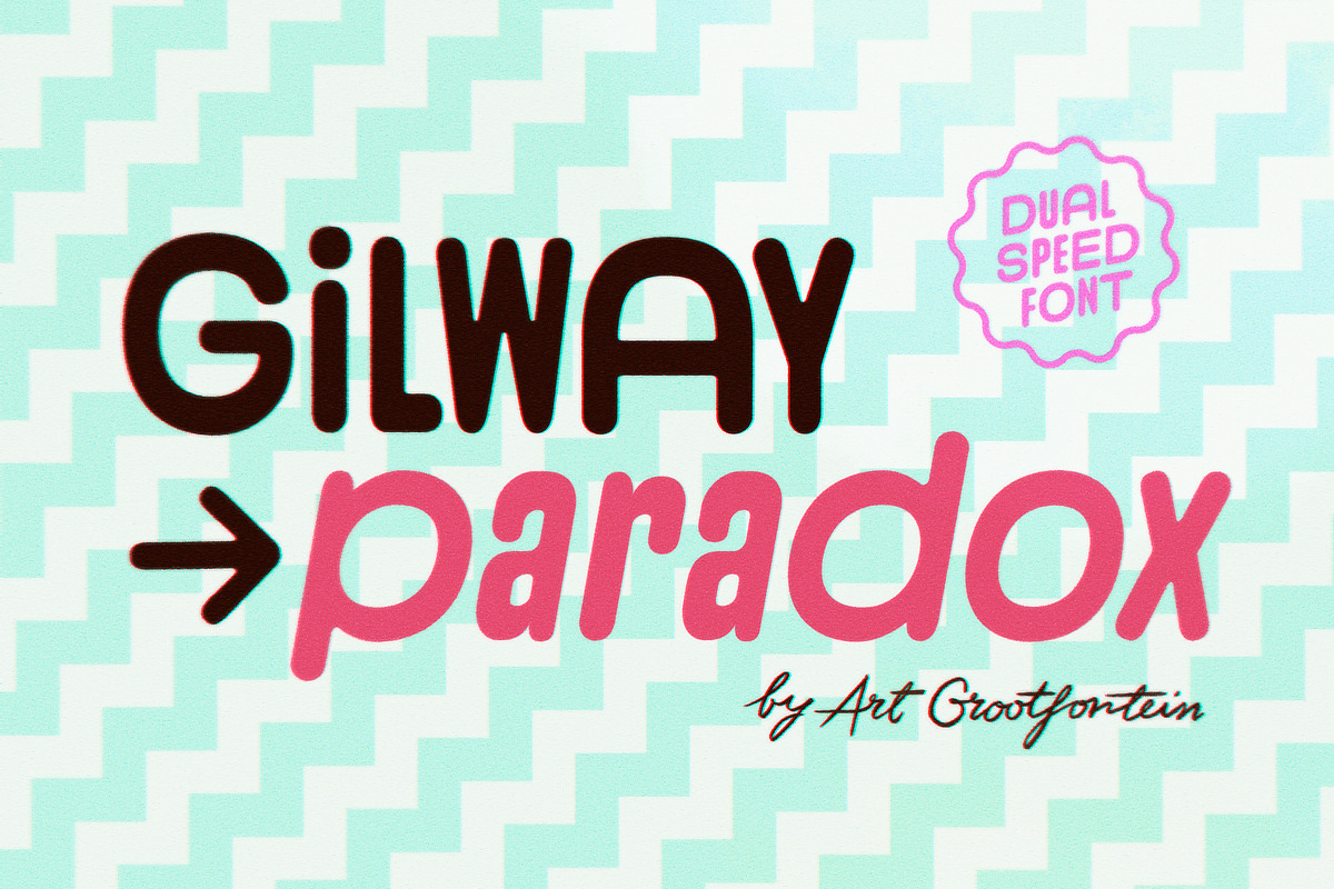 Gilway Paradox, a Sans Serif Font by Art Grootfontein (Photo 1 of 15)