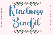 Kindness Benefit, a Handwritten Font by FreshTypeINK (Thumbnail 1 of 8)