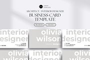 Interior Designer Business Card, a Business Card Template by yesitisprintable (Thumbnail 4 of 5)