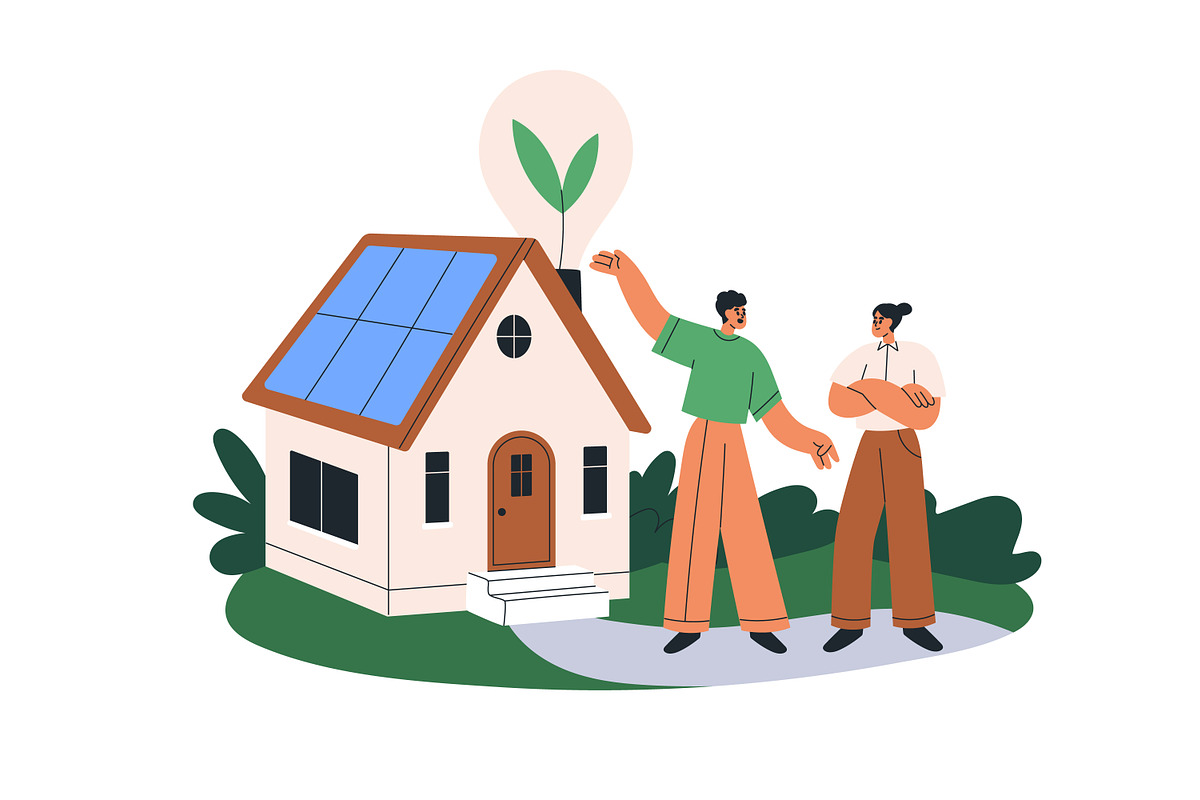 Environmental care. Eco concepts set, a Technology Illustration by Good Studio (Photo 7 of 9)