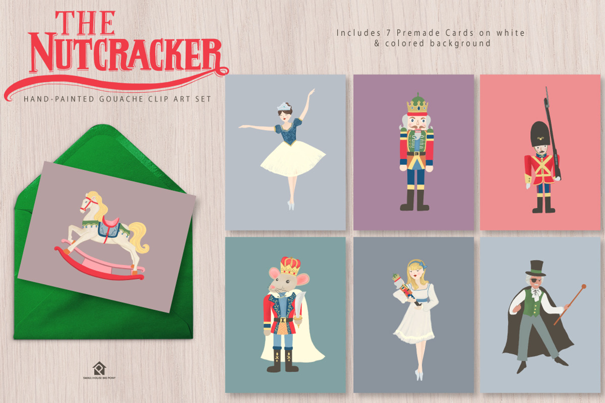 The Nutcracker Ballet Clip Art Set, a Graphic by SmallHouseBigPony (Photo 6 of 7)