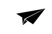 Simple black airplane icon symbol, an Illustration by Amazin_art (Thumbnail 5 of 21)