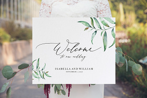 Welcome Wedding Sign, Aurora