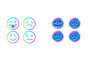 Colorful emoticons expressing, an Arts & Entertainment Photo by ZinetroN