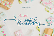 Birthday Script, a Script Font by ALIVECREATIVE (Thumbnail 1 of 7)