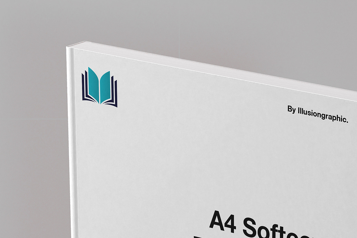 A4 Softcover Book Mockup - 10 views, a Books & Magazine Mockup by Illusiongraphic (Photo 18 of 25)