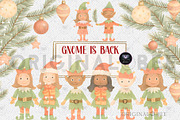 Elf winter Clipart, an Illustration by BigCakeBee (Thumbnail 1 of 4)