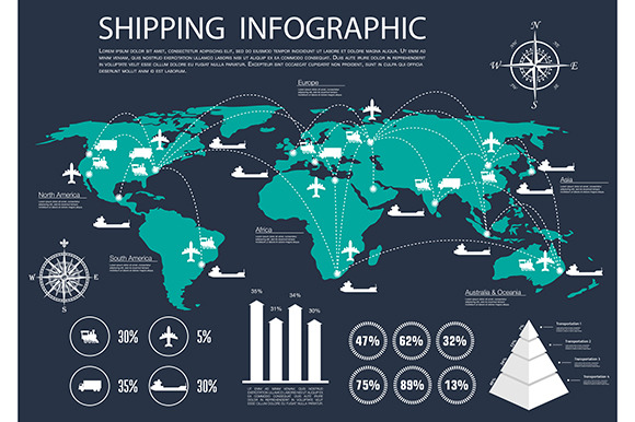 Shipping infographics, a Graphic by Vector Tradition