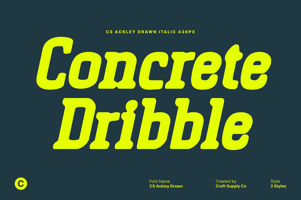 CS Ackley Drawn, a Slab Serif Font by Craft Supply Co. (Photo 4 of 8)