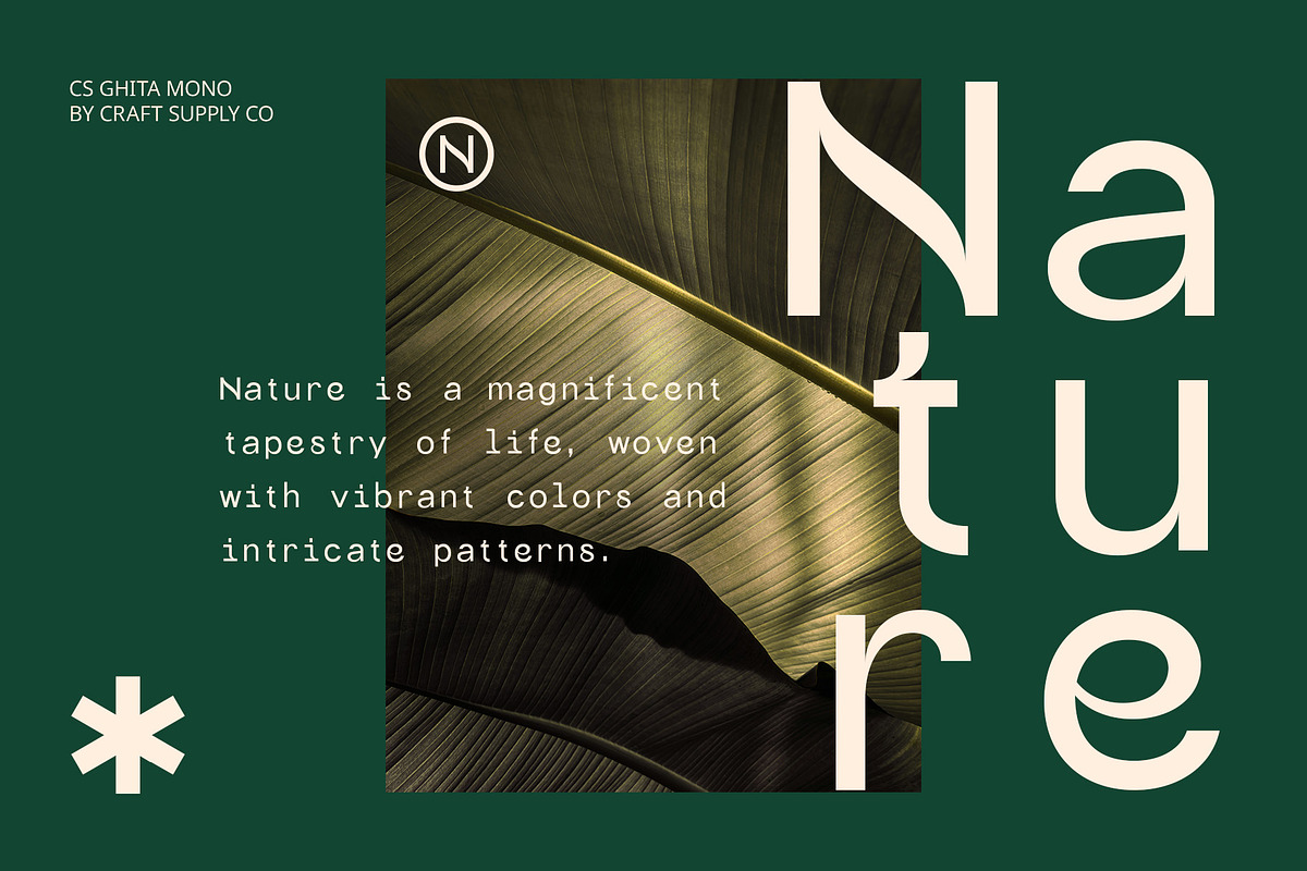 CS Ghita Mono – Monospaced Font, a Sans Serif Font by Craft Supply Co. (Photo 5 of 8)