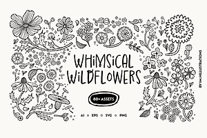 Wildflowers Illustration Bundle