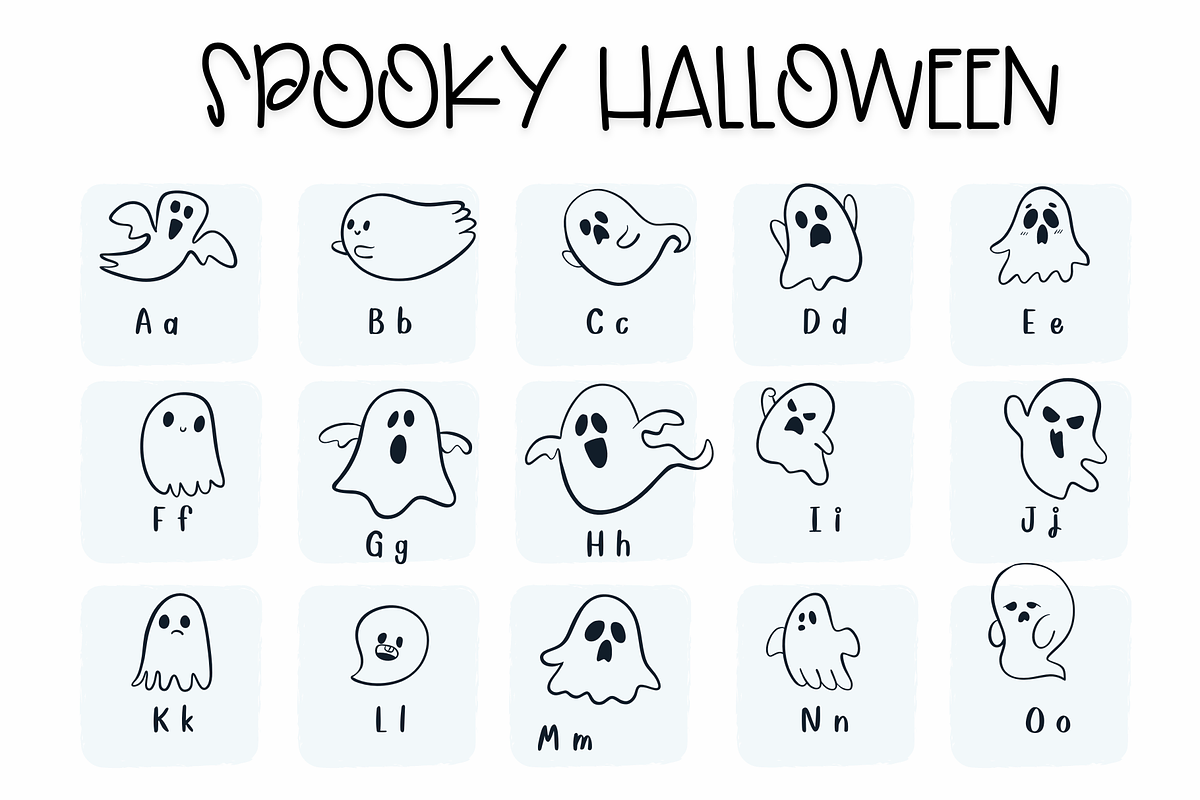 Spooky Halloween| Symbols Fonts, a Symbol Font by Sirinart (Photo 2 of 6)