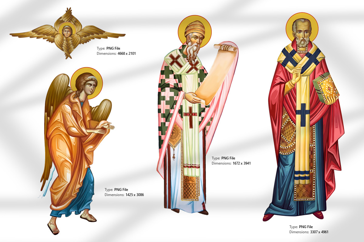 Illustrations in Byzantine style, a Decorative Illustration by Julia_Raketic (Photo 3 of 3)