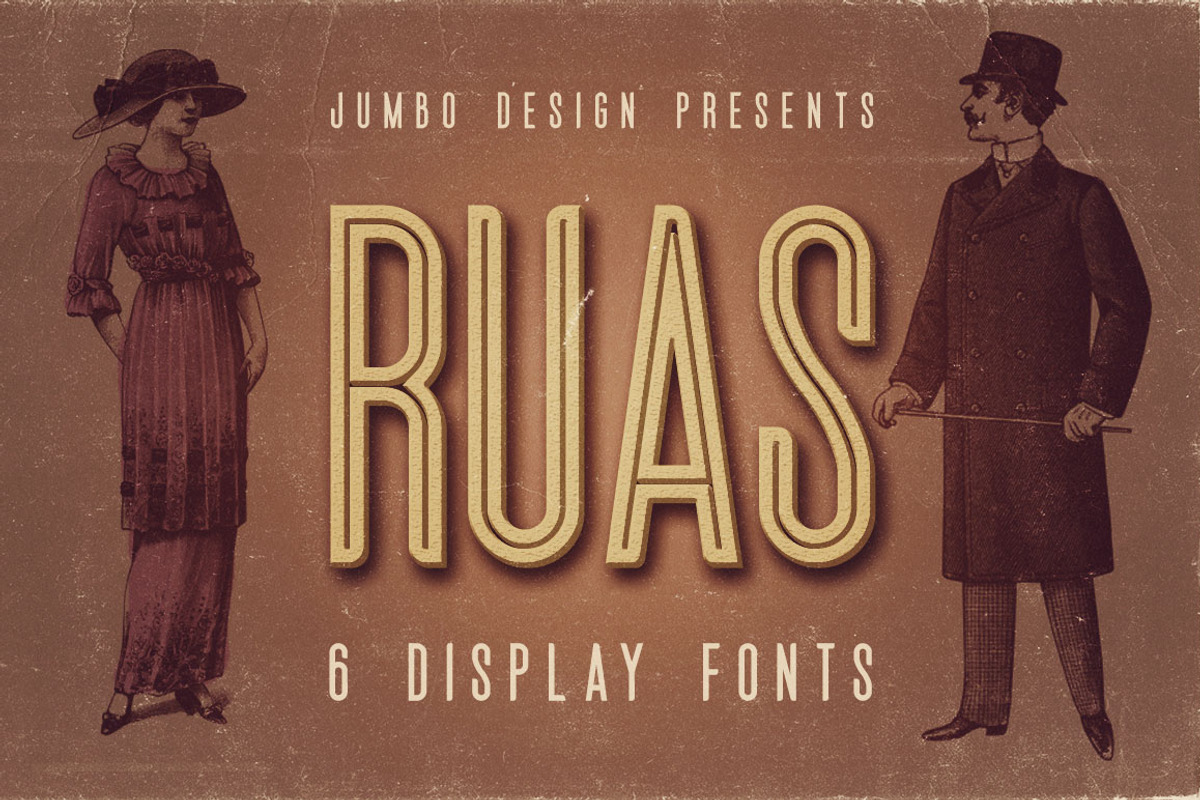 Ruas - Vintage Style Font