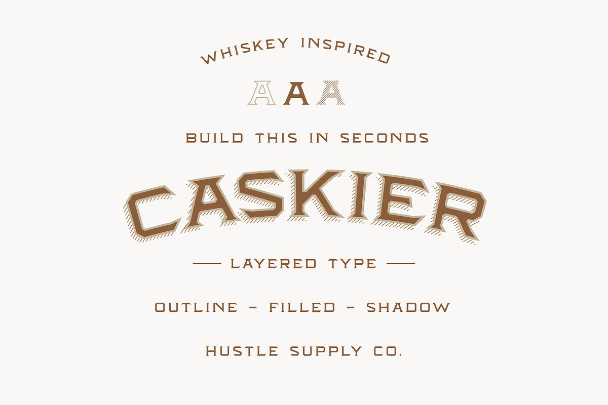 CASKIER (10 Font Files), a Serif Font by Hustle Supply Co. (Photo 3 of 9)