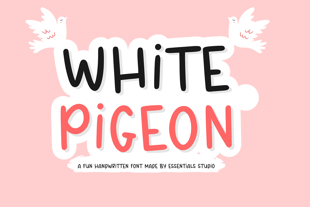 White Pigeon, a Font by Essentials Studio (Photo 1 of 8)