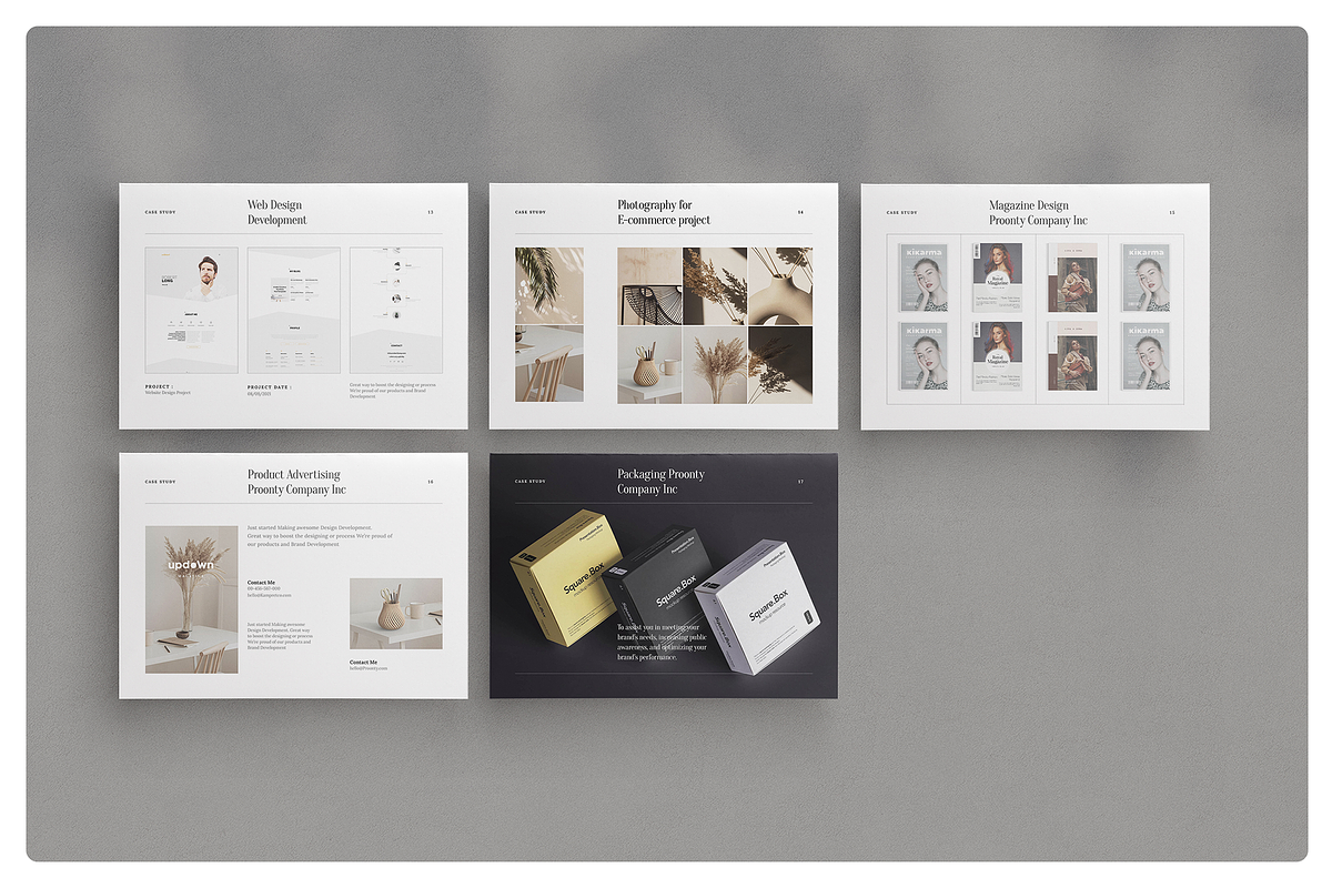 Simple Portfolio Template, a Brochure Template by Proonty (Photo 5 of 5)