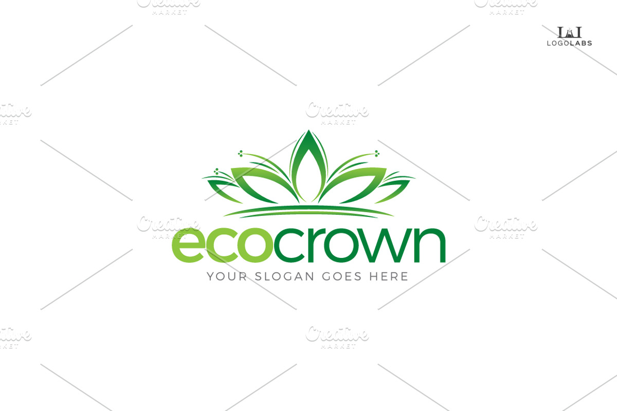 Eco Crown Logo, a Branding & Logo Template by LogoLabs