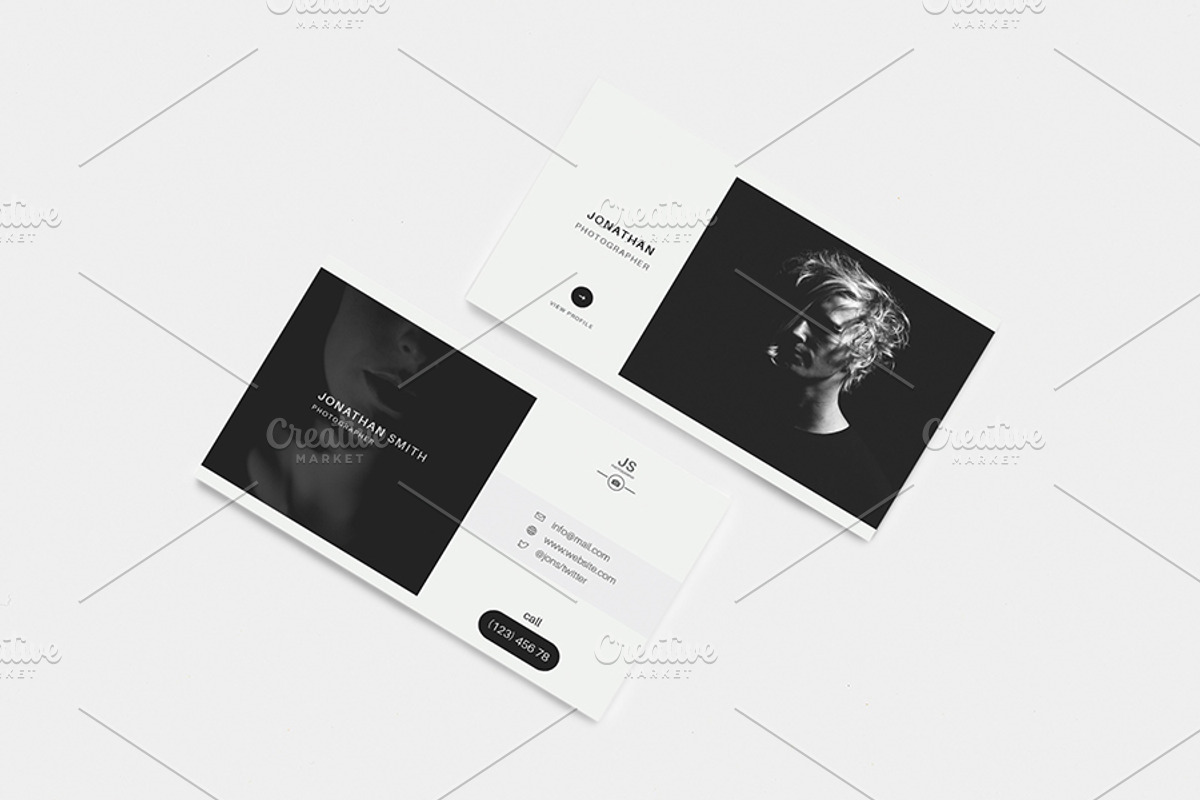 Professional Photographer Card, a Business Card Template by Awns Creators (Photo 4 of 6)