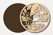 Welcome Gnome Sign SVG, a Work Illustration by Digital Artistic99 (Thumbnail 2 of 4)