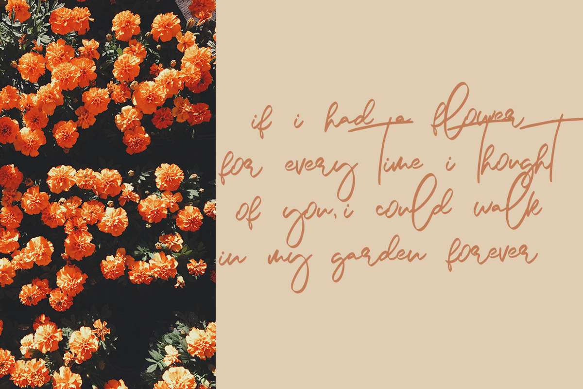 Crystal Lake Handwritten Font, a Script Font by Katie Holland (Photo 2 of 6)