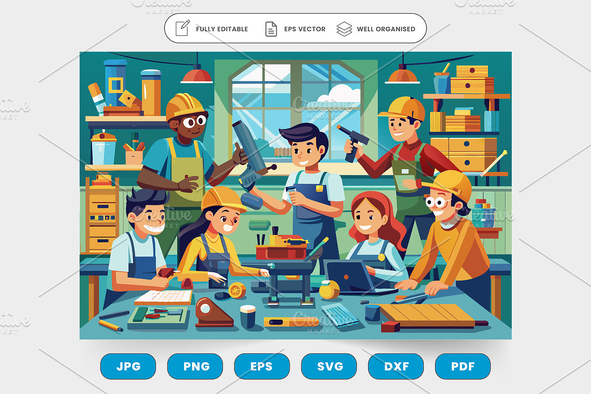 A diverse team collaborating on a pr, a Graphic by SaroStock