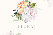 Watercolor Floral Background Pattern, a Decorative Illustration by WalaPalette (Thumbnail 2 of 6)