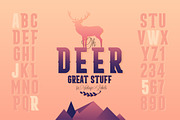 Retro alphabet - with wild animals, an Animal Illustration by Noka Studio (Thumbnail 4 of 5)