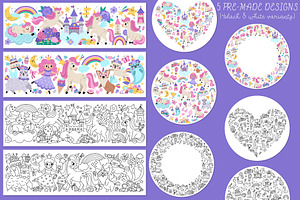 Unicorn Fantasy Clipart And Designs