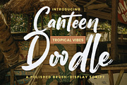 Canteen Doodle - Brush Display Font, a Script Font by Inviline.co (Thumbnail 1 of 12)