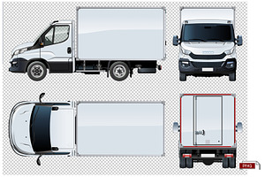 Delivery/cargo Truck Mockup