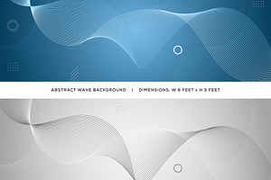 Modern Abstract Blue Wave Background