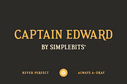 Captain Edward — Serif Display Font, a Sans Serif Font by SimpleBits® (Thumbnail 1 of 5)