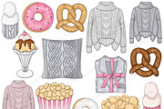 Weekend Clipart, an Illustration by GlamArtZhanna (Thumbnail 2 of 5)