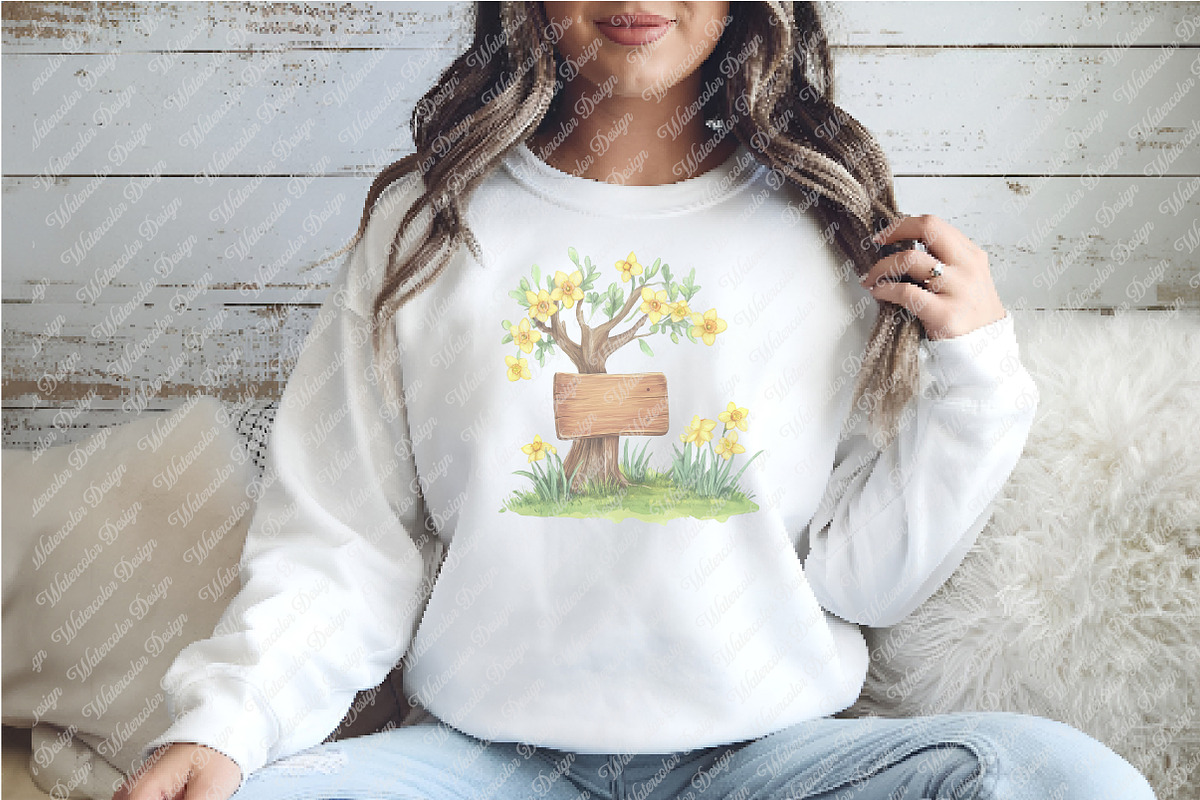 Spring Wooden Signs Clipart, an Illustration by Watercolor design (Photo 8 of 12)