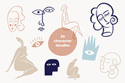 Boho & Abstract Doodles, a Person Illustration by Paulina Sara Design (Thumbnail 2 of 23)