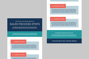 Sales Process Steps Infographic, a Templates & Theme by studiogstock