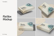 Flat Box Mockup, a Packaging Mockup by Tokobeta (Thumbnail 1 of 7)