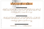 Manhattan Blue Script Font, a Script Font by SiDesign (Thumbnail 5 of 12)
