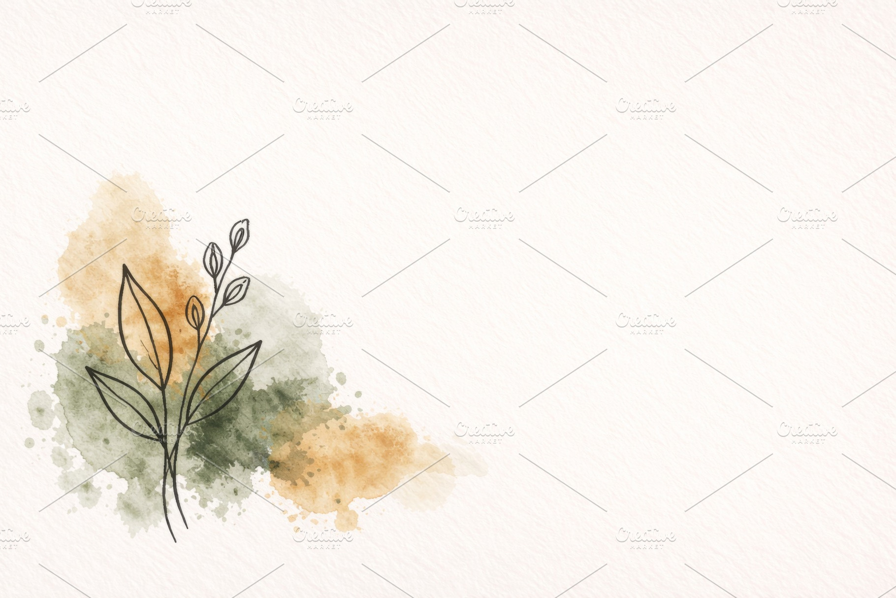 Botanical illustration with watercol, a Photo by Dvoevnore photos