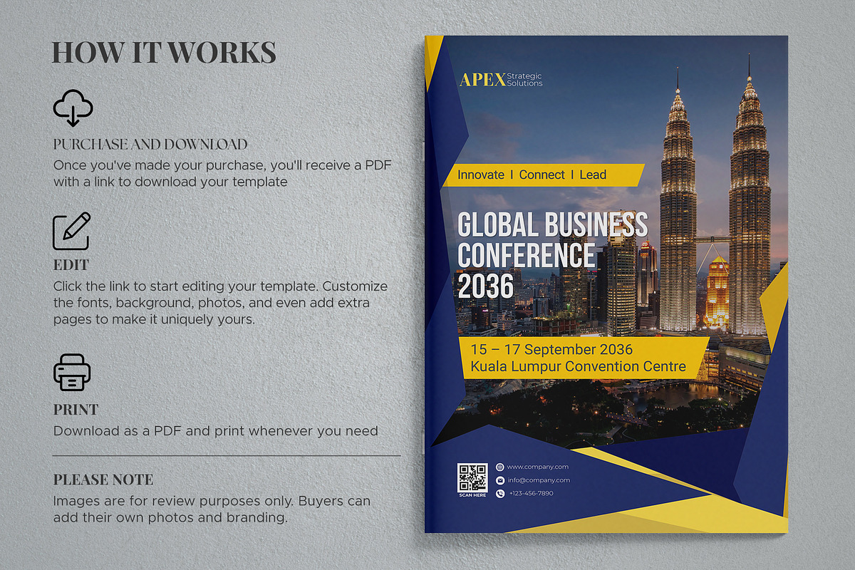 Business Conference Program Book, a Brochure Template by Oshin Design (Photo 6 of 6)