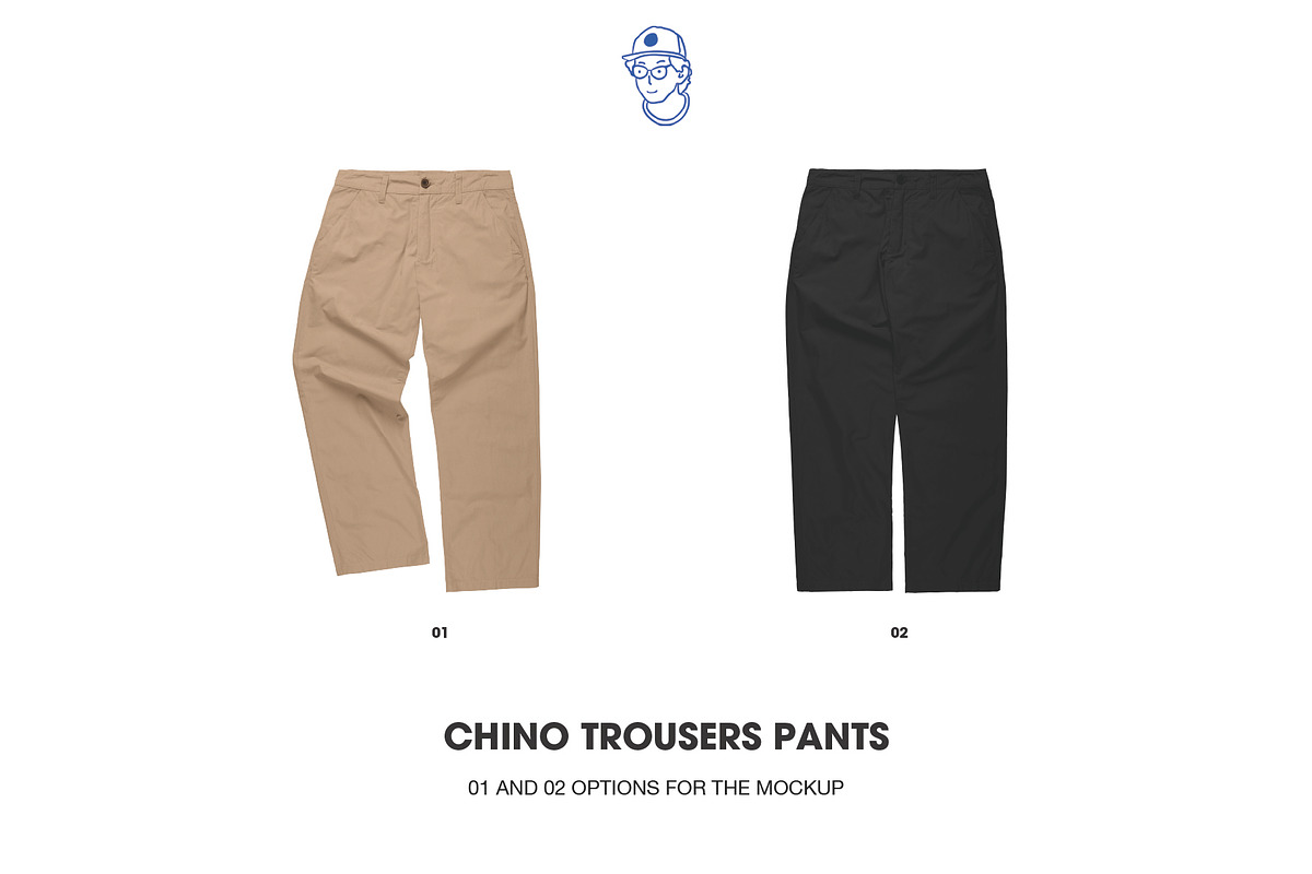 Chino Trousers Pants Mockup, a Bottom Mockup by made_by_nope (Photo 4 of 5)
