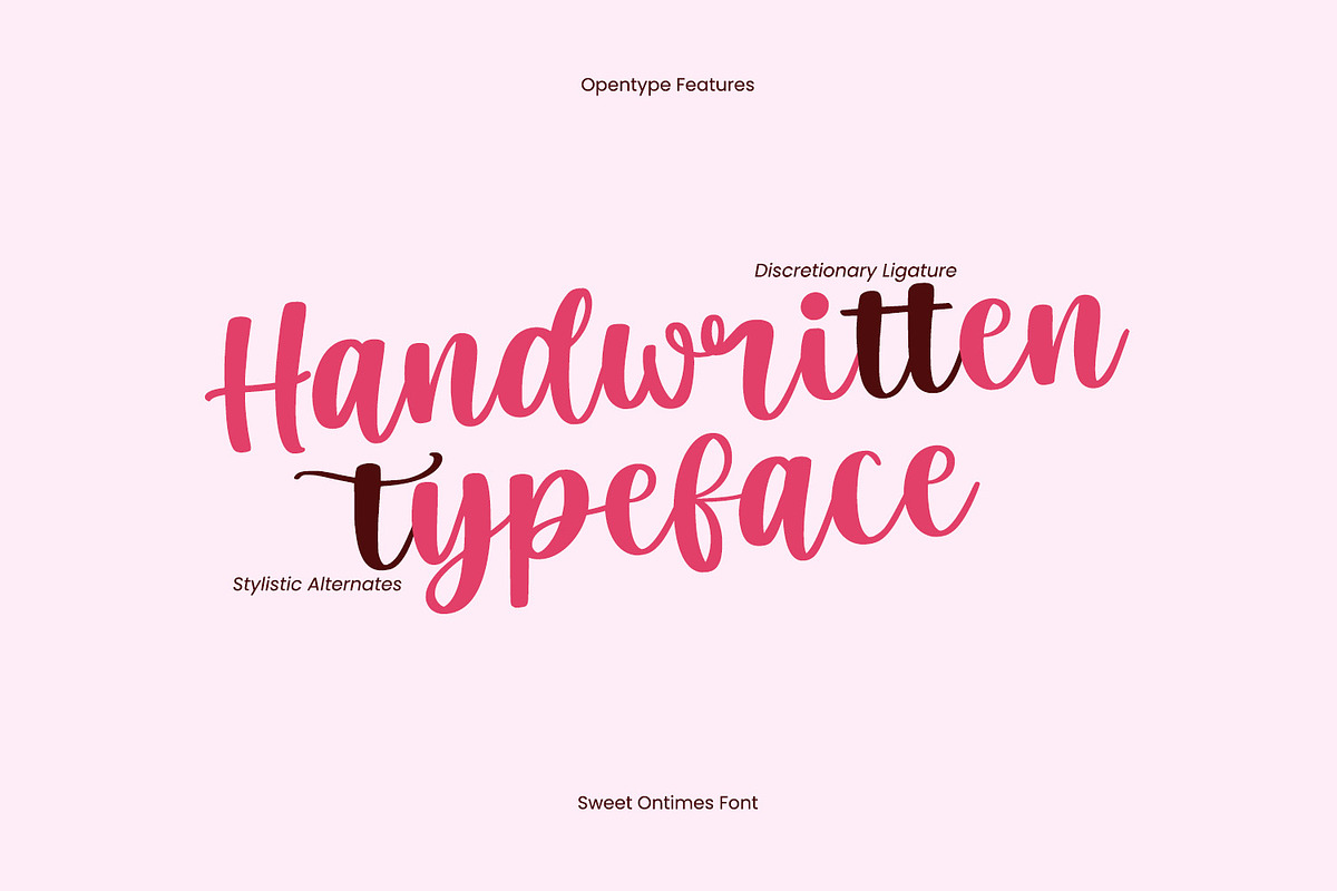 Sweet Ontimes, a Handwritten Font by yumnatype (Photo 9 of 10)