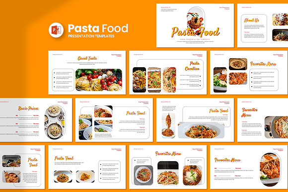 Pasta Food - PowerPoint Template preview 4