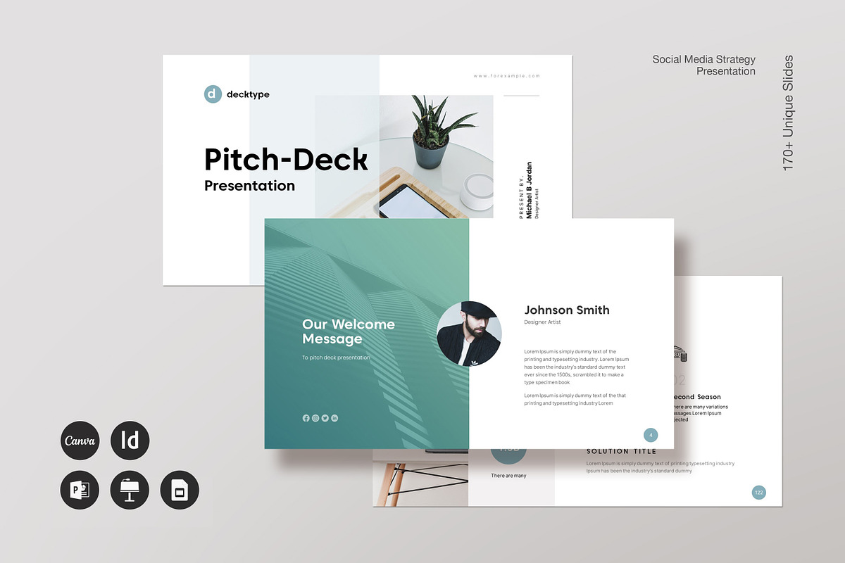 Business Pitch Deck PowerPoint, a Presentation Template by GoldenPixelStudio (Photo 2 of 29)