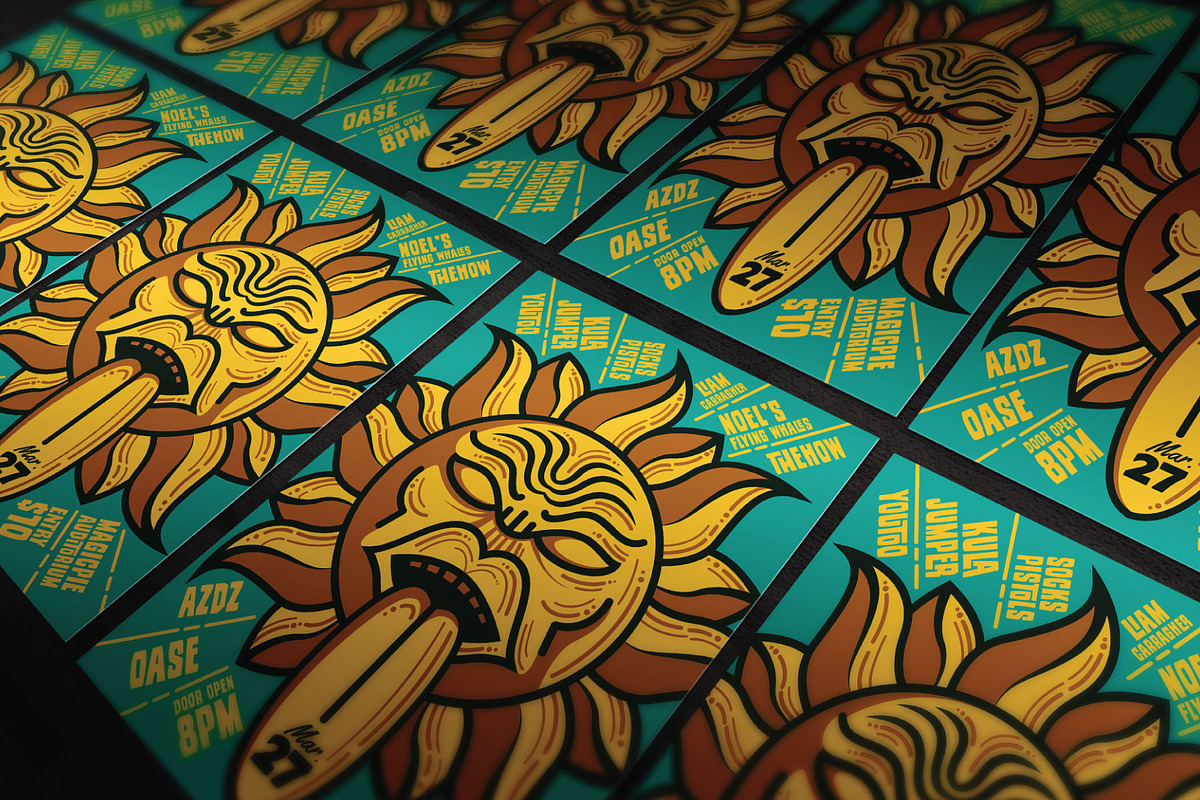 Sunny Summer Illustrated Flyer, a Flyer Template by ashenterprise (Photo 2 of 3)