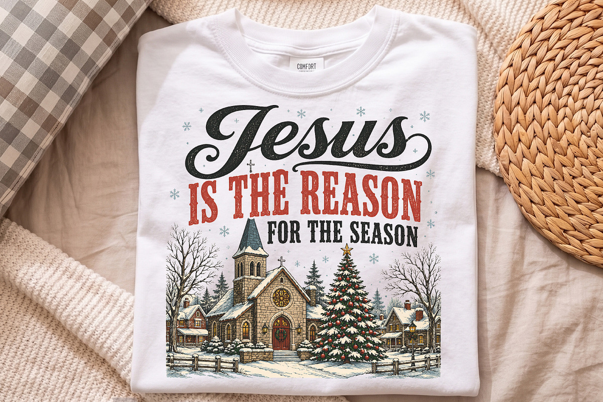 Jesus Is The Reason For The Season, a Seasonal Illustration by Libby Wishes (Photo 4 of 4)