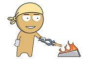 Icons of blacksmiths and metal forgi, a Graphic by JK comics (Thumbnail 3 of 5)