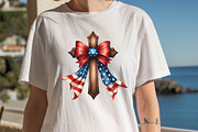 Christian Cross 4th of July USA Bow, an Illustration by SVGArt (Thumbnail 6 of 8)
